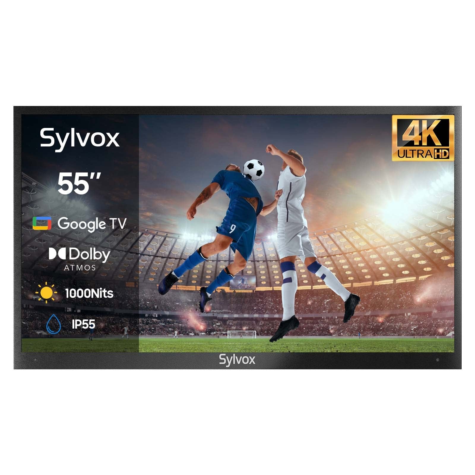 SYLVOX 55" Outdoor TV(Google TV) Deck Pro 2.0 טלויזיה בגודל 55 אינץ' לשימוש חיצוני בשמש חלקית - דוגית