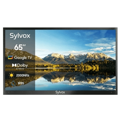 SYLVOX 65" 2000Nit Google Outdoor TV Pool Pro 2.0 טלויזיה בגודל 65 אינץ' לשימוש חיצוני בשמש מלאה - דוגית