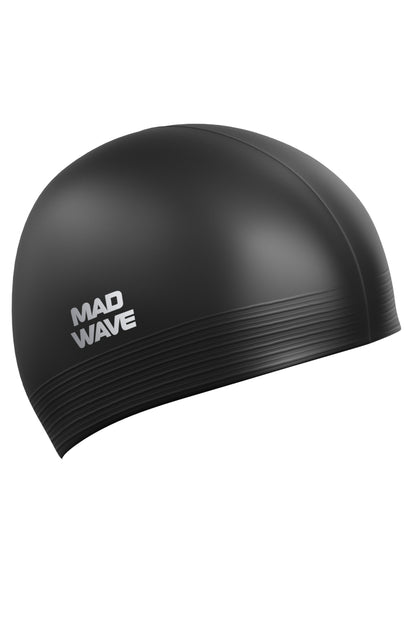 MAD WAVE Rubber Swim Caps Solid כובע שחייה לטקס
