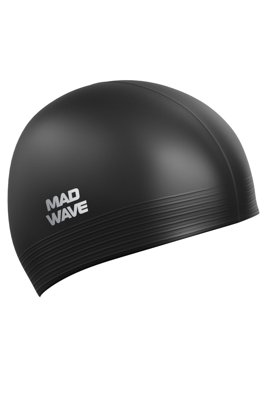 MAD WAVE Rubber Swim Caps Solid כובע שחייה לטקס