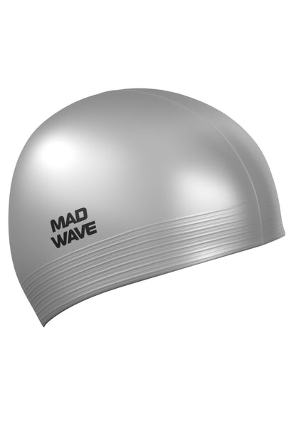 MAD WAVE Rubber Swim Caps Solid כובע שחייה לטקס
