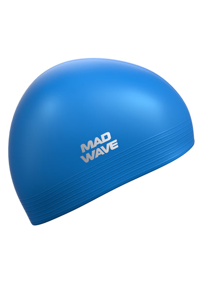MAD WAVE Rubber Swim Caps Solid כובע שחייה לטקס