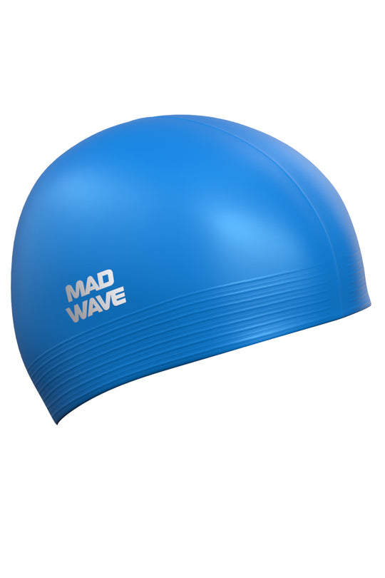 MAD WAVE Rubber Swim Caps Solid כובע שחייה לטקס