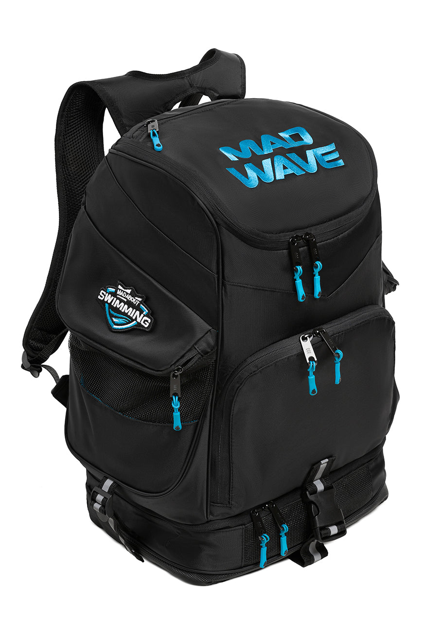MAD WAVE Backpack Mad Team תיק גב לציוד שחייה וטריאתלון - דוגית