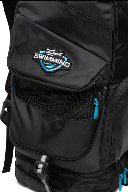 MAD WAVE Backpack Mad Team תיק גב לציוד שחייה וטריאתלון - דוגית