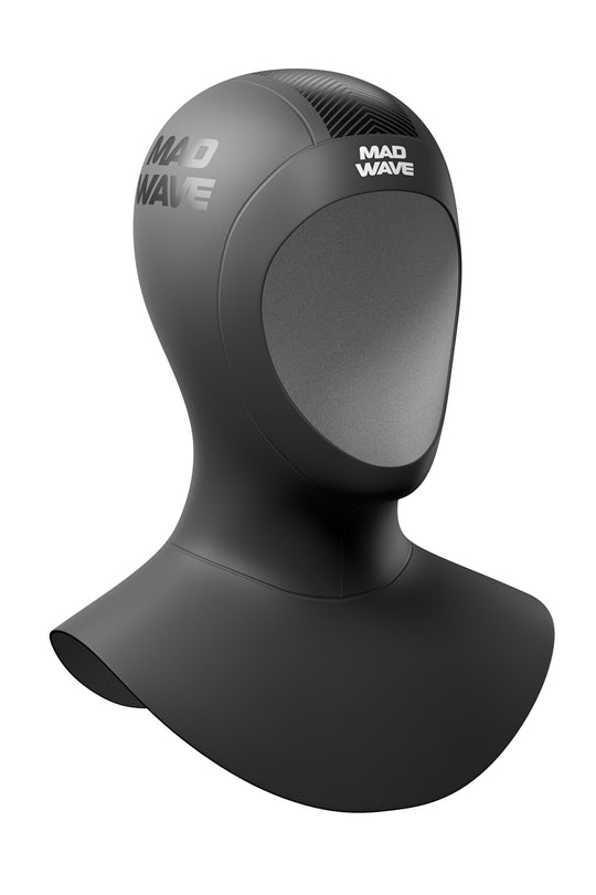 MAD WAVE OPNWTR Neo Therm Gdskn Hood כובע נאופרן תרמי עם חצאית לשחייה בעובי 2/3 מ"מ