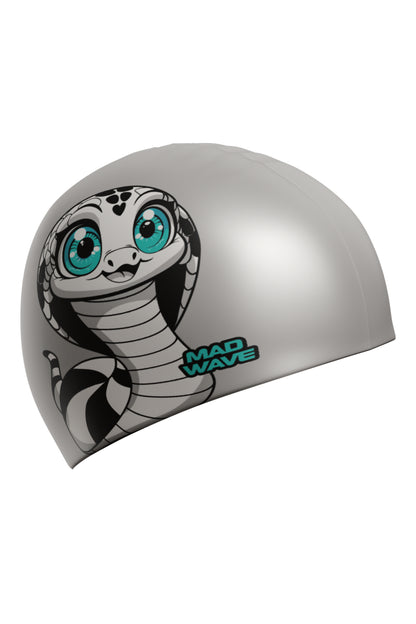 MAD WAVE Sillicon Swim Cap כובע שחיה במידה אחת למבוגרים וילדים כאחד