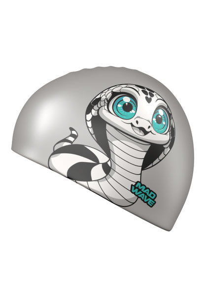 MAD WAVE Sillicon Swim Cap כובע שחיה במידה אחת למבוגרים וילדים כאחד