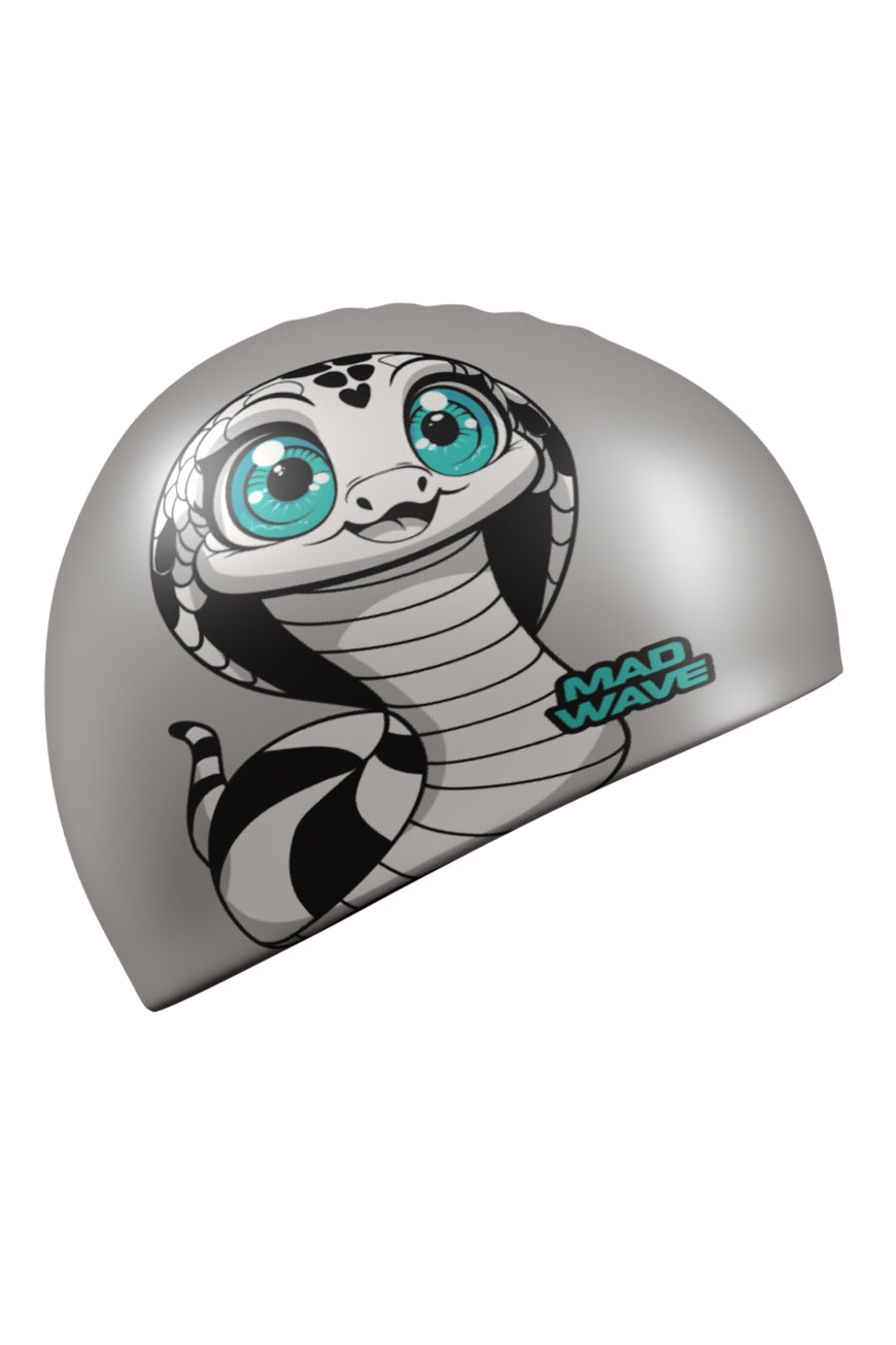 MAD WAVE Sillicon Swim Cap כובע שחיה במידה אחת למבוגרים וילדים כאחד