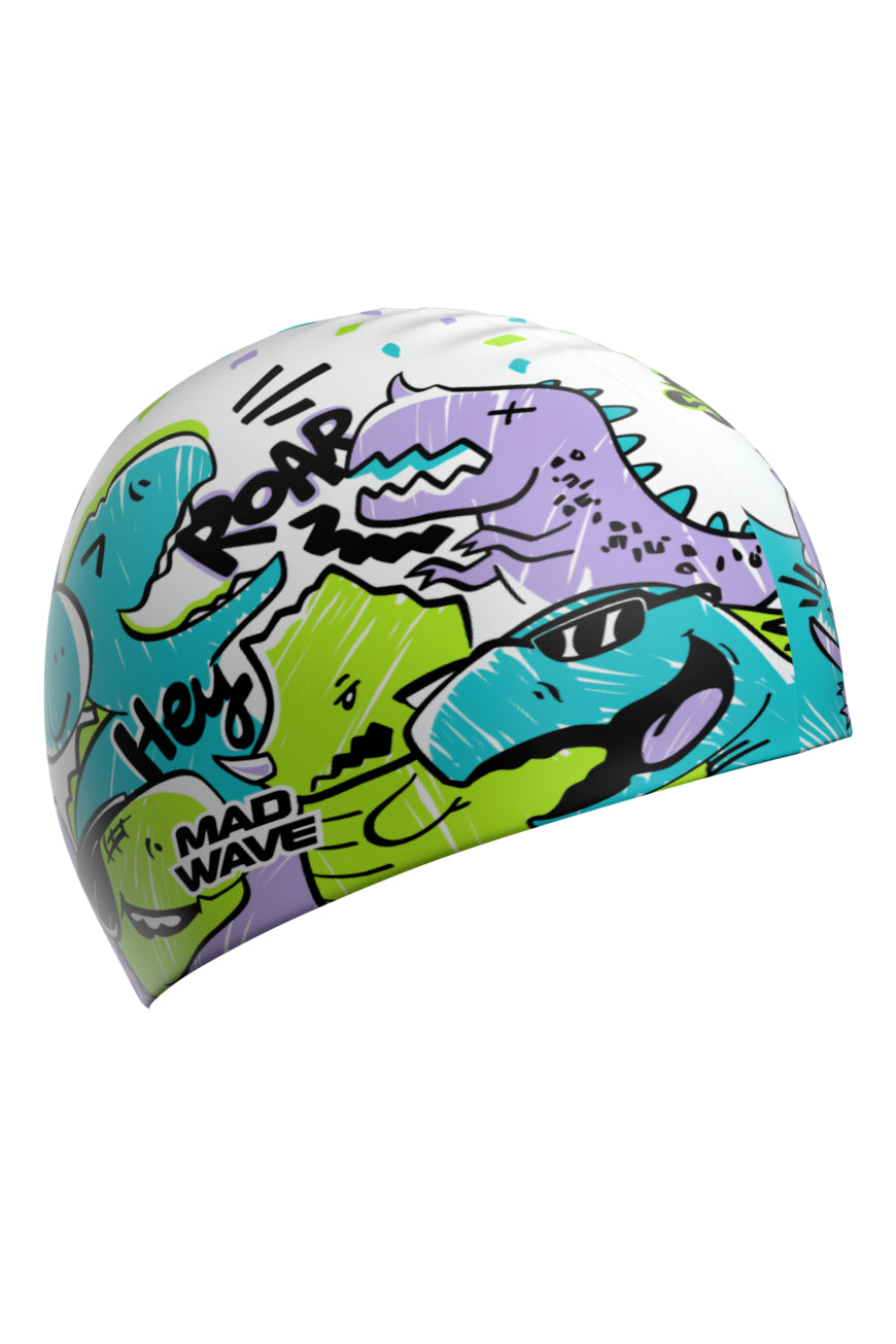 MAD WAVE Sillicon Swim Cap כובע שחיה במידה אחת למבוגרים וילדים כאחד