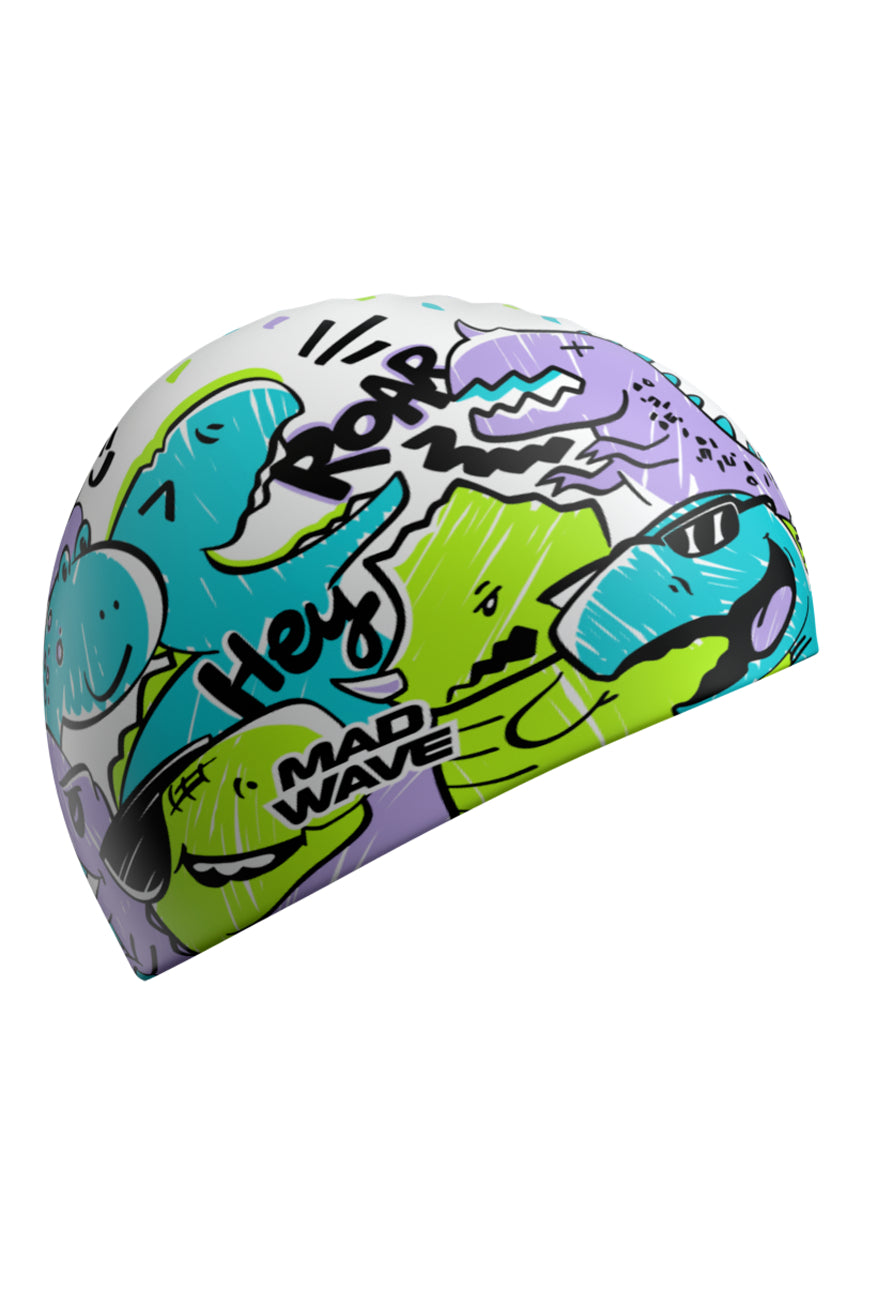 MAD WAVE Sillicon Swim Cap כובע שחיה במידה אחת למבוגרים וילדים כאחד