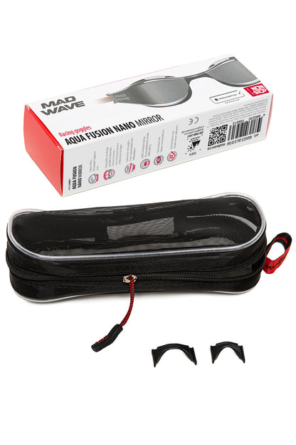 MAD WAVE Aqua fusion Nano mirror משקפת שחייה עם עדשות מראה