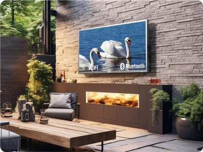 SYLVOX 55" Premium QLED 2000Nit Google Outdoor TV Pool Pro 2.0 טלויזיה QLED בגודל 55 אינץ' לשימוש חיצוני בשמש מלאה - דוגית