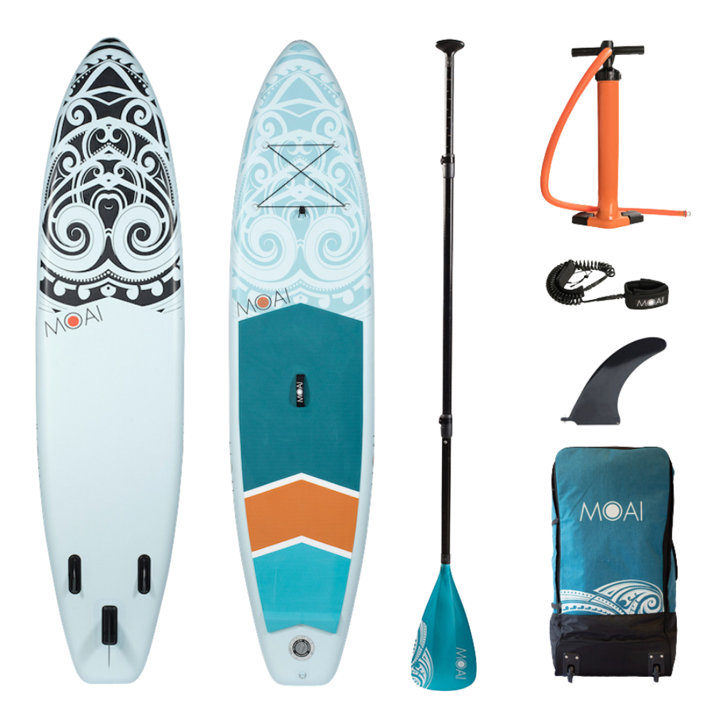 MOAI All-Round SUP 11' Package סאפ מתנפח באורך 335 ס"מ עם משוט פיברגלס