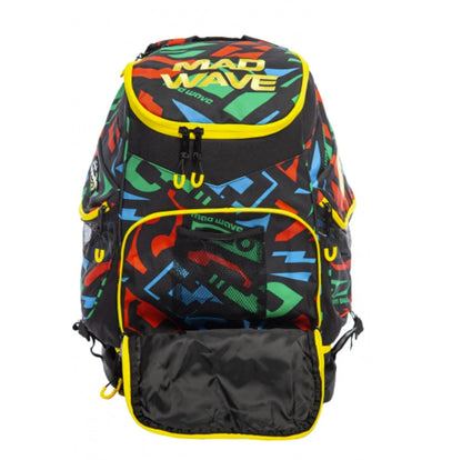 MAD WAVE Backpack Mad Team תיק גב צבעוני לציוד לשחייה וטריאתלון