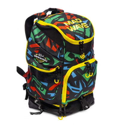 MAD WAVE Backpack Mad Team תיק גב צבעוני לציוד לשחייה וטריאתלון