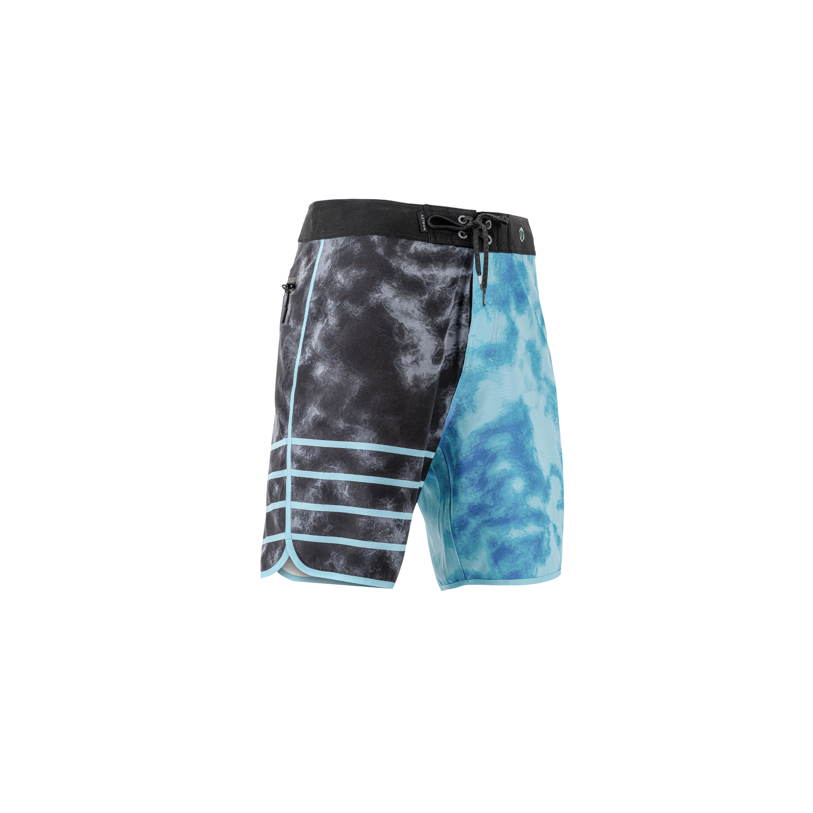 AZTRON VIBE Men's Printed Boardshort 18-INCH Aqua Blue בגד ים מכנס גלישה לגברים באורך 18 אינץ מודל 2025