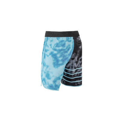 AZTRON VIBE Men's Printed Boardshort 18-INCH Aqua Blue בגד ים מכנס גלישה לגברים באורך 18 אינץ מודל 2025