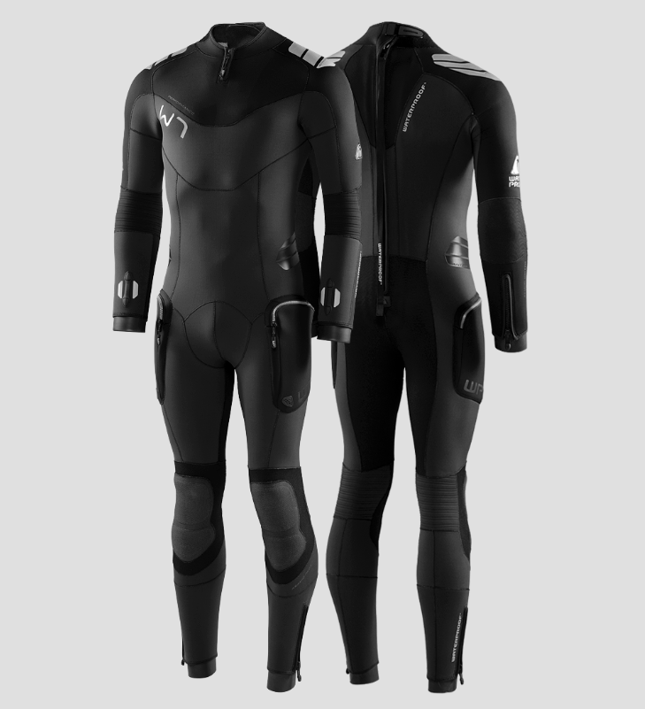 WATERPROOF W7 Full Wetsuit 5mm Men חליפת צלילה לגברים בעובי 5 מ"מ