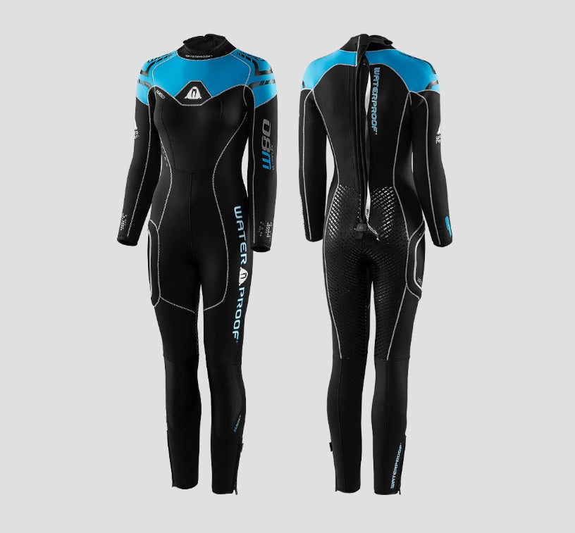 WATERPROOF SPORT SERIES W80 Fullsuit 8mm Women חליפת צלילה בעובי 8 מ"מ עם רוכסן אחורי לנשים