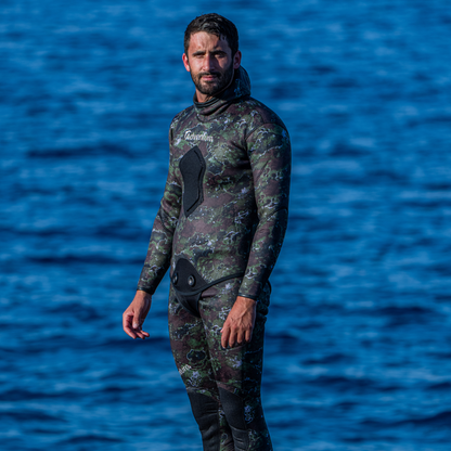 ADVENTURE 5.5mm Camo Spearfishing Pants חליפה צלילה חופשית לדיג חלק תחתון בעובי 5.5 מ"מ