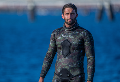 ADVENTURE 5.5mm Camo Spearfishing Pants חליפה צלילה חופשית לדיג חלק תחתון בעובי 5.5 מ"מ
