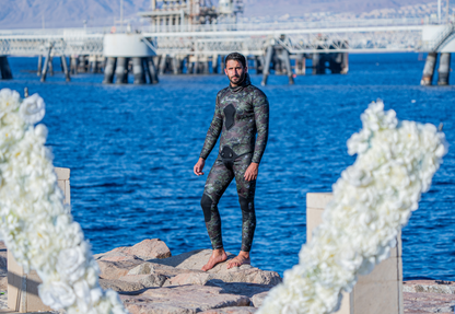 ADVENTURE 5.5mm Camo Spearfishing Pants חליפה צלילה חופשית לדיג חלק תחתון בעובי 5.5 מ"מ