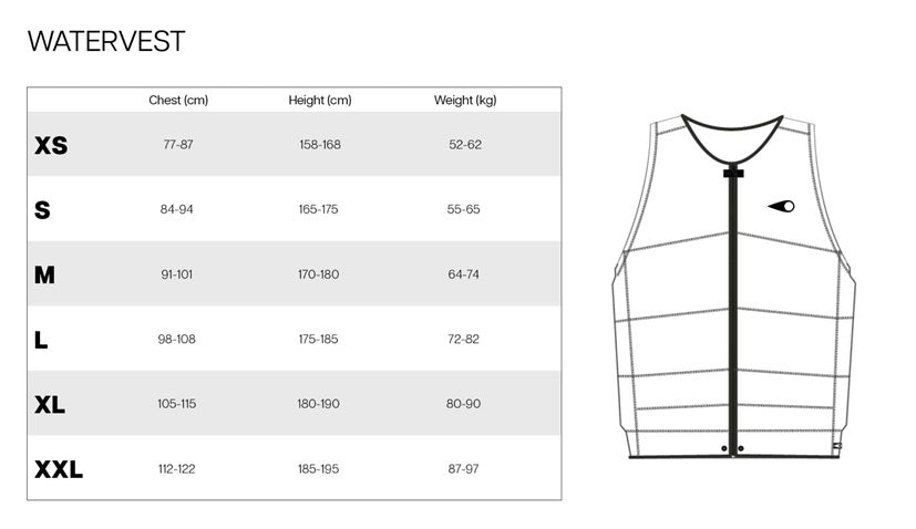 SOORUZ SURF Watervest ווסט גלישה - דוגית