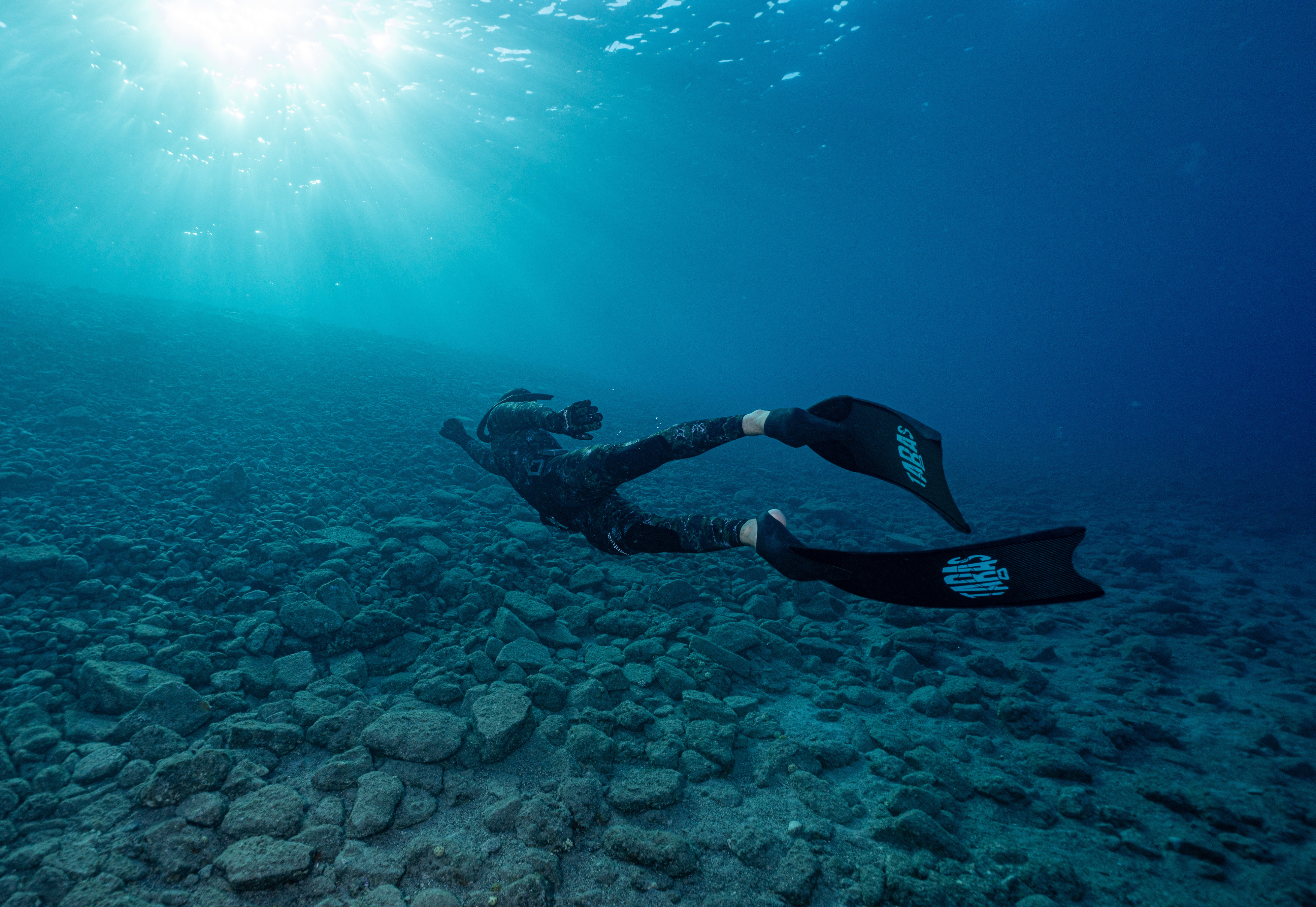 ADVENTURE 5.5mm Camo Spearfishing Pants חליפה צלילה חופשית לדיג חלק תחתון בעובי 5.5 מ"מ