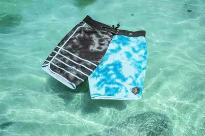 AZTRON VIBE Men's Printed Boardshort 18-INCH Aqua Blue בגד ים מכנס גלישה לגברים באורך 18 אינץ מודל 2025