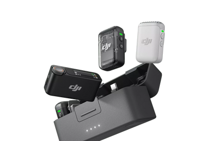 DJI Mic 2 (2TX + 1RX) ערכת שני מיקרופונים אלחוטים