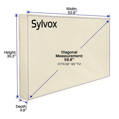 SYLVOX Waterproof Outdoor TV Cover כיסוי עמיד במים לטלויזיות חוץ - דוגית