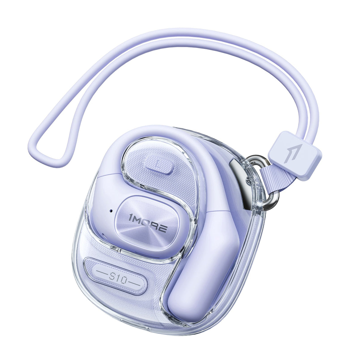 1MORE S10s Open Ear Earbuds אוזניות אלחוטיות בטכנולוגיה אוזן פתוחה בצבע סגול - דוגית