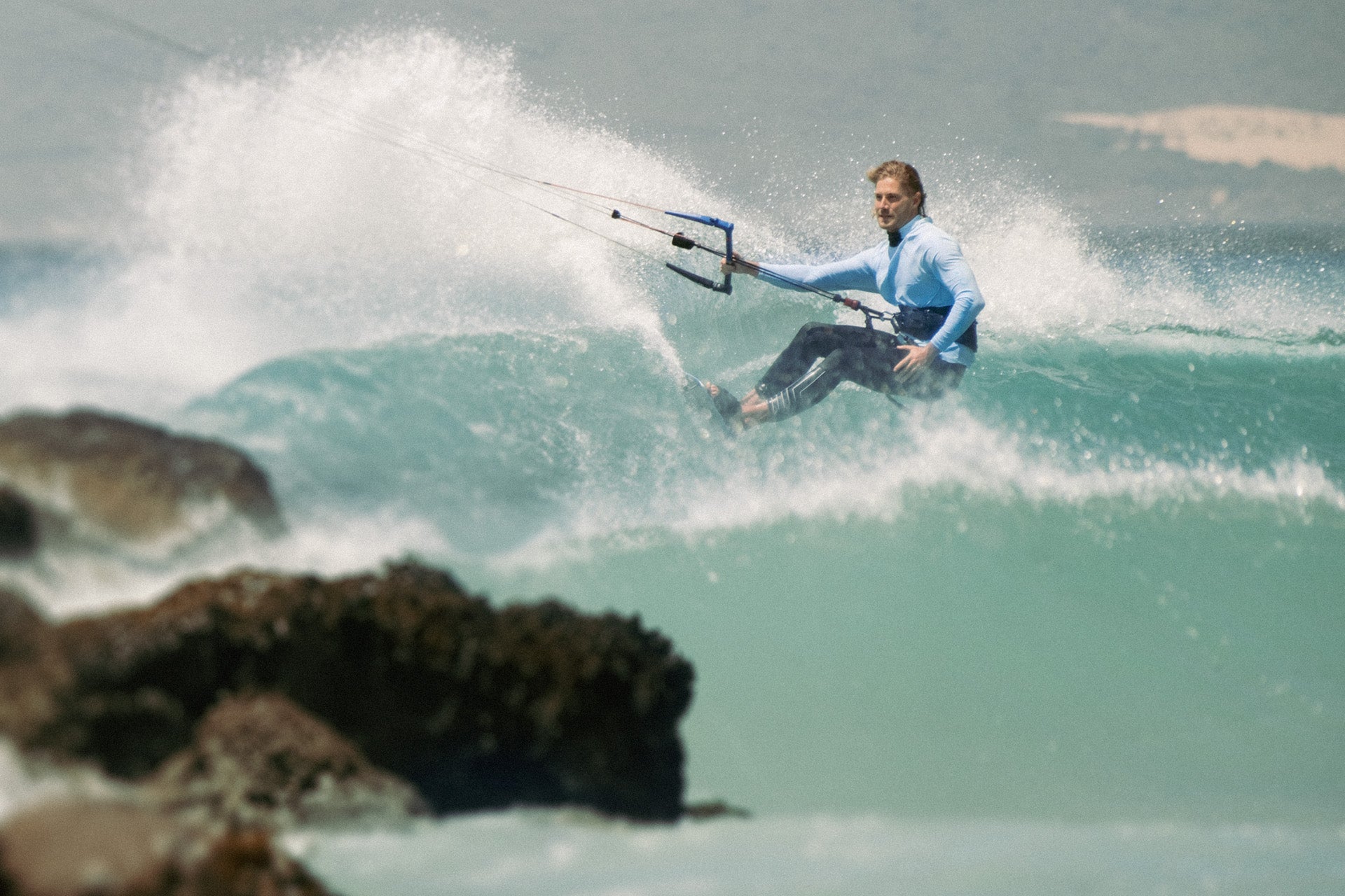 AZTRON Surfing Hooded Men Rashguard Top חולצת לייקרה ארוכה לגברים עם כובע