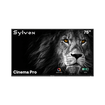 SYLVOX 75" Cinema Pro Helio QLED Outdoor TV טלויזיה Helio QLED בגודל 75 אינץ' לשימוש חיצוני בשמש מלאה - דוגית
