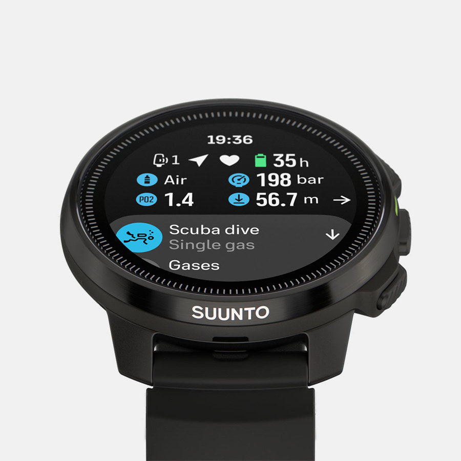 טרייד אין - SUUNTO Ocean All Black שעון כושר ומחשב צלילה מתקדם בצבע שחור