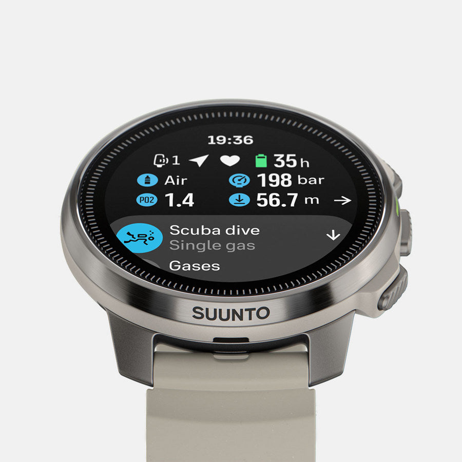 טרייד אין - SUUNTO Ocean Sand שעון כושר ומחשב צלילה מתקדם בצבע חול