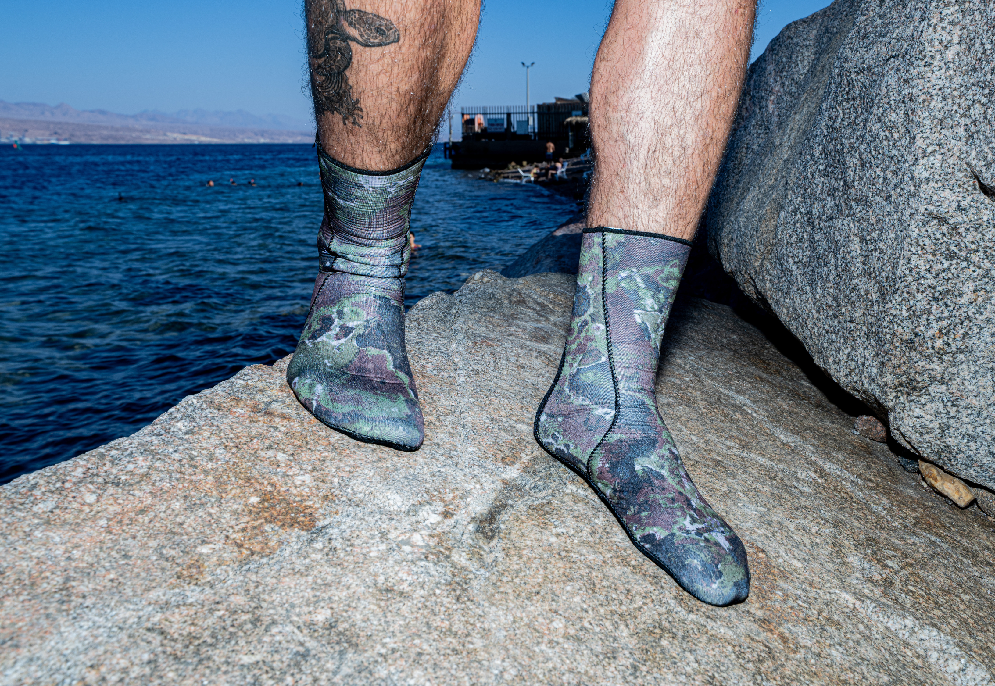ADVENTURE 2mm Camo Socks גרבי צלילה וספורט ימי מניאופרן בעובי 2 מ"מ