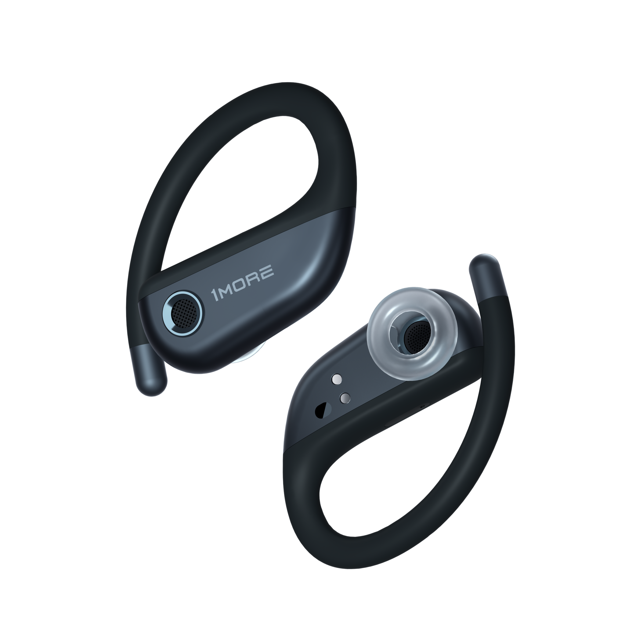 1MORE FIT Open Earbuds S50 אוזניות ספורט בטכנולוגיית אוזן פתוחה בצבע אפור כהה