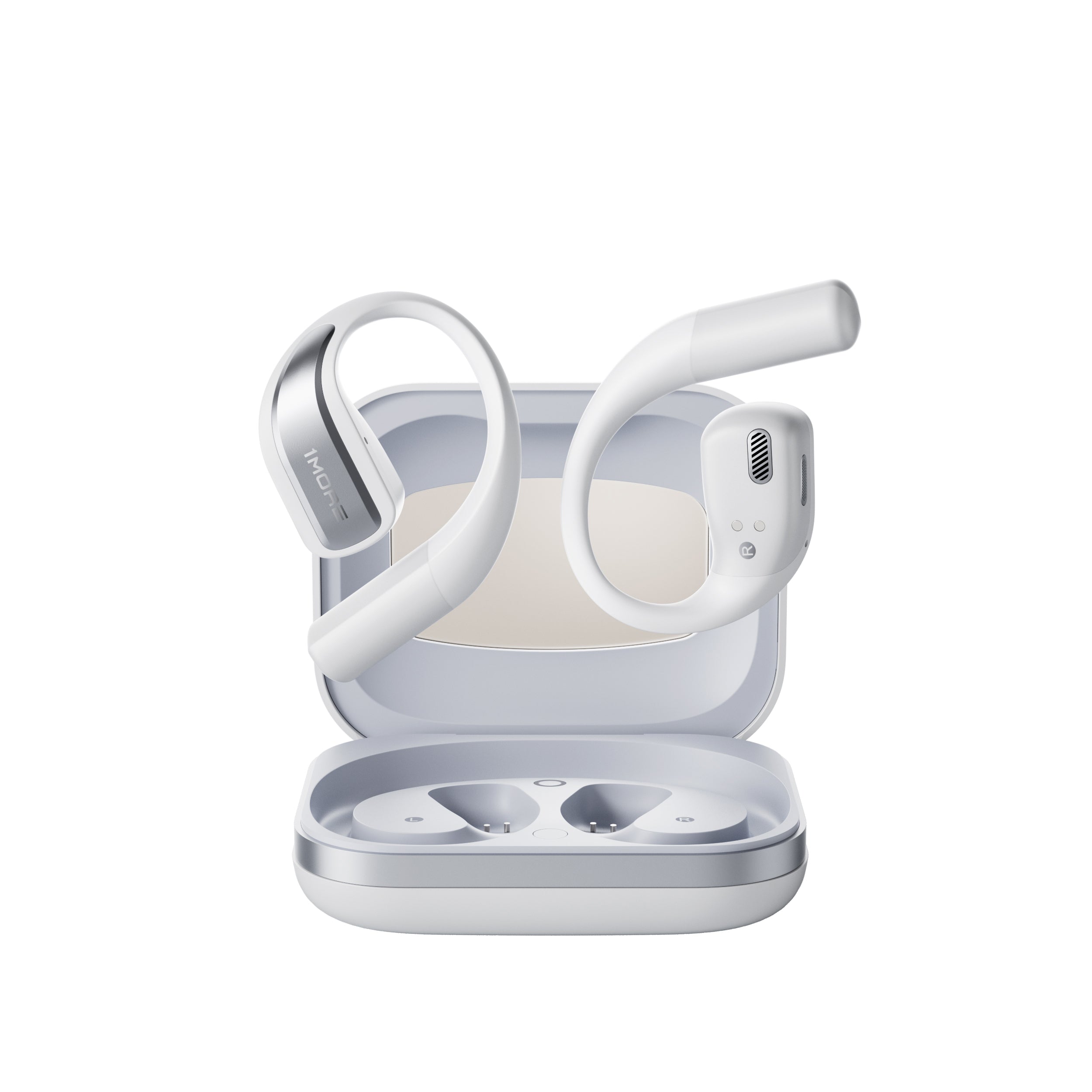 1MORE FIT Open Earbuds S70 אוזניות ספורט בטכנולוגיית אוזן פתוחה בצבע לבן