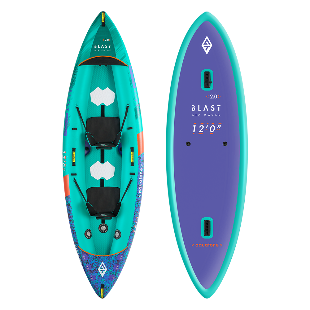 AQUATONE Blast 12'0 Recreational Kayak 2-Person קיאק מתנפח ל 2 אנשים באורך 365 ס"מ מודל 2025