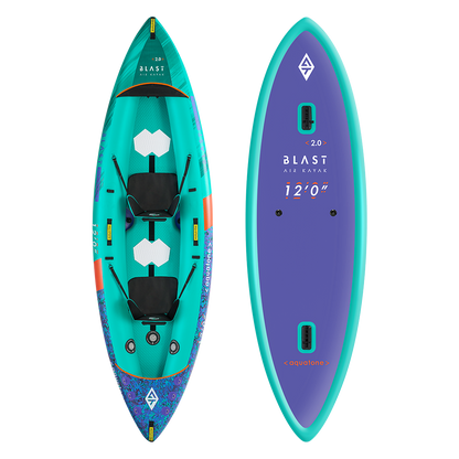AQUATONE Blast 12'0 Recreational Kayak 2-Person קיאק מתנפח ל 2 אנשים באורך 365 ס"מ מודל 2025