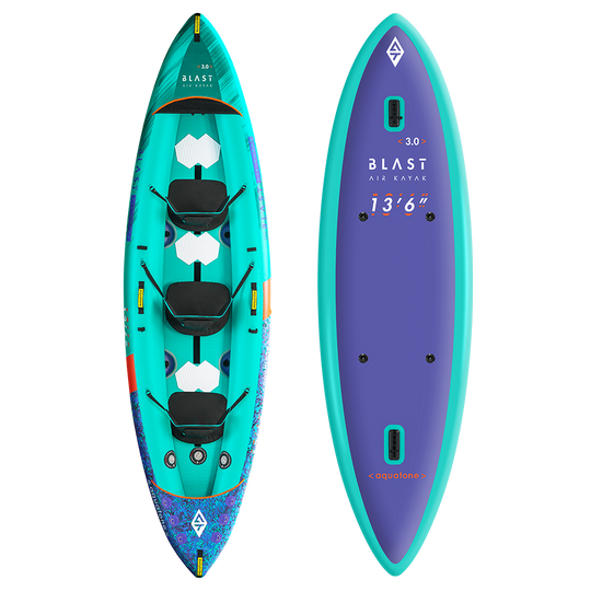 AQUATONE Blast 13'6" Recreational Kayak 3-Person קיאק מתנפח ל 3 אנשים באורך 410 ס"מ