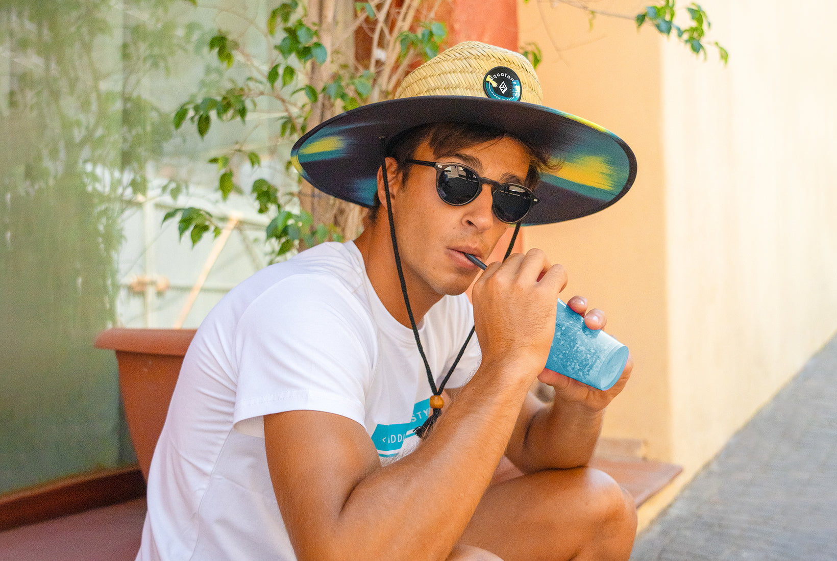 AQUATONE STRAW Outdoor Hat כובע קש - דוגית