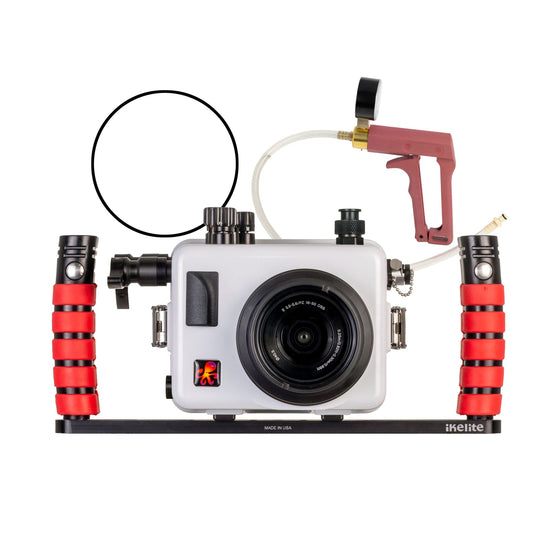 IKELITE 200FP/T Underwater Housing for Sony Alpha a6700 PZ 16-50mm with Built-In TTL for DS Strobes מארז צלילה עבור Sony Alpha a6700 עם עדשת PZ 16-50mm ו-TTL מובנה למבזקי DS