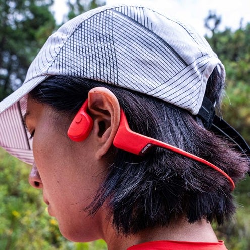 SUUNTO Sonic Coral Red אוזניות ספורט בטכנולוגיית הולכת עצם