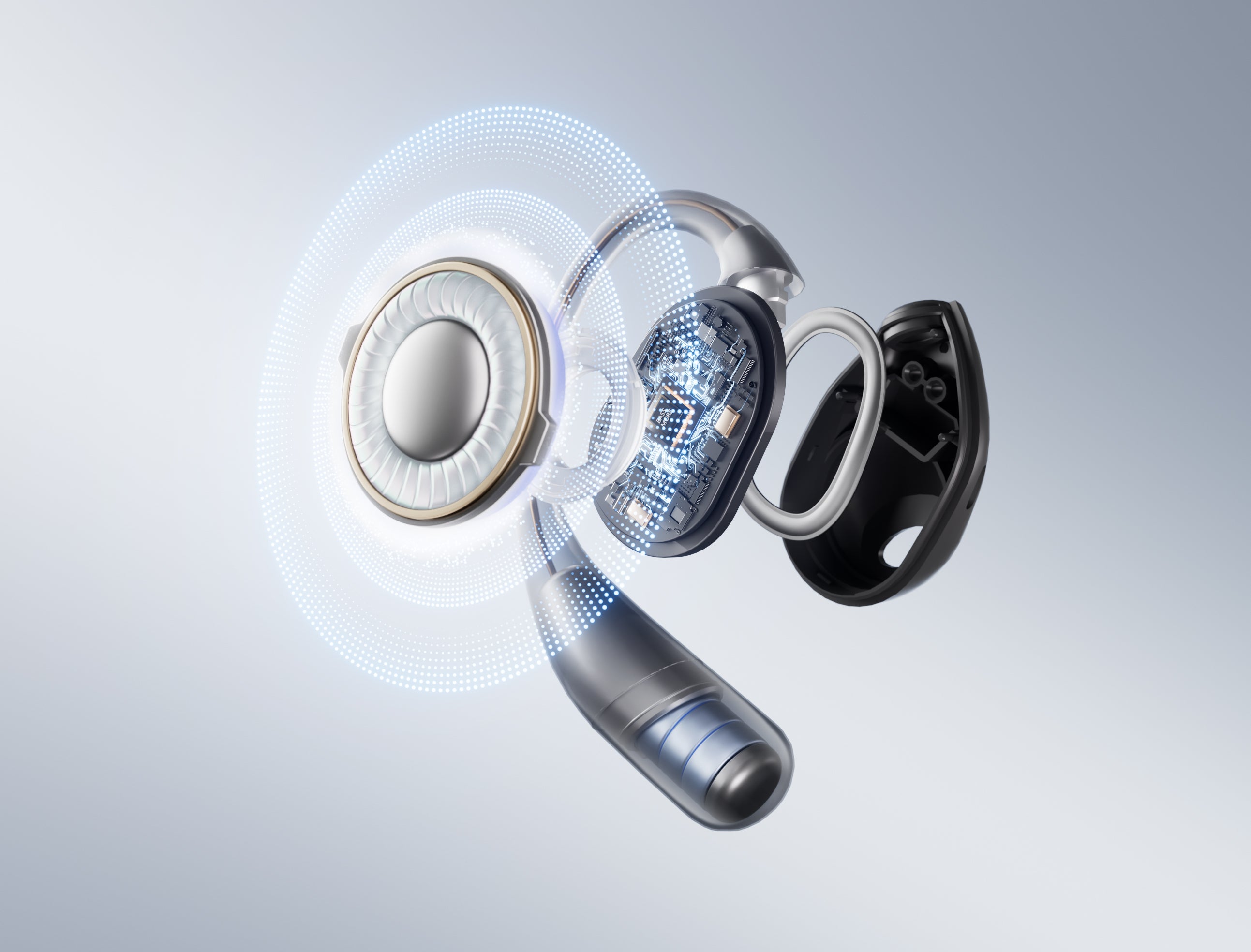 1MORE FIT SE Open Earbuds S31 אוזניות ספורט בטכנולוגיית אוזן פתוחה בצבע שחור