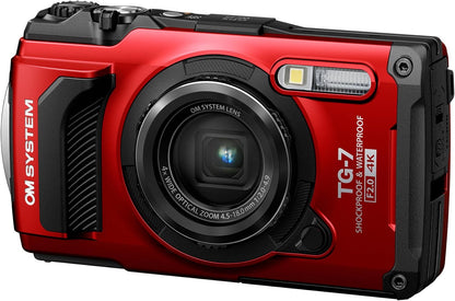 OLYMPUS TG-7 Red מצלמת אולימפוס TG-7 בצבע אדום