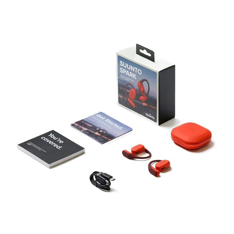 SUUNTO Spark Coral Orange אוזניות ספורט אוזן פתוחה בצבע כתום