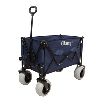 GLAMP עגלת קמפינג מתקפלת עם גלגלי בלון